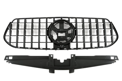 Sport Panamericana GT Kühlergrill hochglanz schwarz für Mercedes W167 GLE Facelift AMG-Line