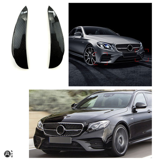 Aero Flaps Carbon Optik vorne für Mercedes W213 E-Klasse AMG Line Vormopf