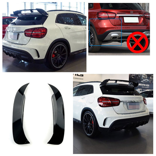 Aero Flaps AMG Optik schwarz für Mercedes GLA X156 Vorfacelift