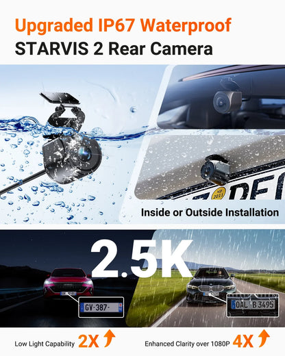 Vantrue N4 Pro S Dashcam Bundle mit VP03 Hardwire Kit, CPL, Remote Controller & 512GB Karte