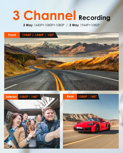 Vantrue Mirror 3 (M3) 3-Kanal Mirror Streaming Dashcam
