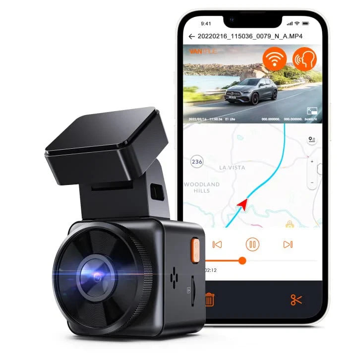 Vantrue Element 1 Lite Dashcam mit Full HD, GPS & WiFi