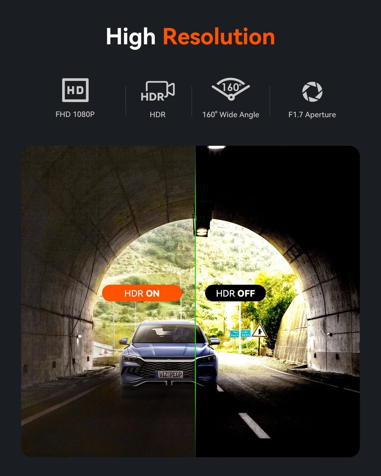 Vantrue wasserdichte Rückkamera für E3, N4 Pro & S1 Pro