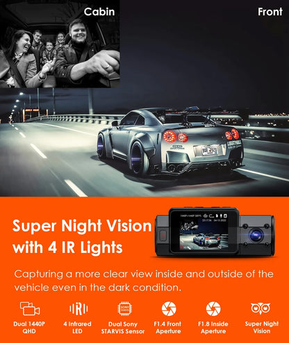 Vantrue OnDash N2S Dual Dashcam