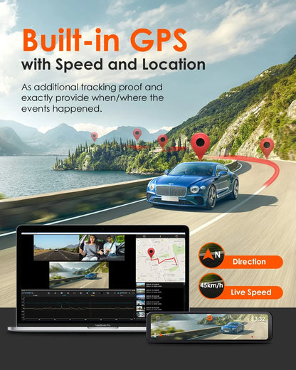 Vantrue Mirror 3 (M3) 3-Kanal Mirror Streaming Dashcam