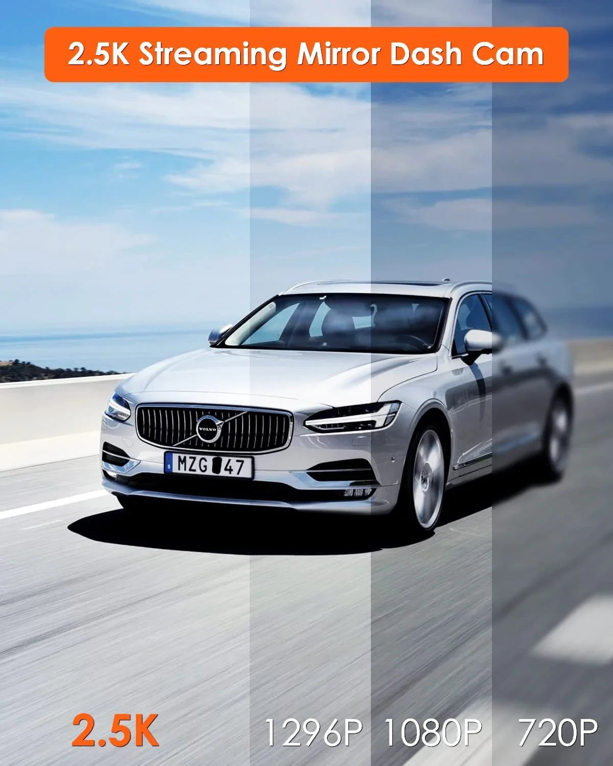 Vantrue Mirror 2 (M2) Streaming Mirror Dual Dashcam