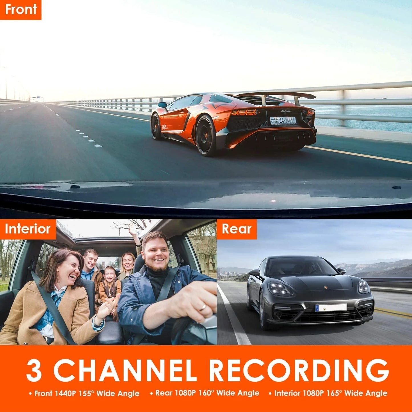 Vantrue N4 3 Channel Dashcam