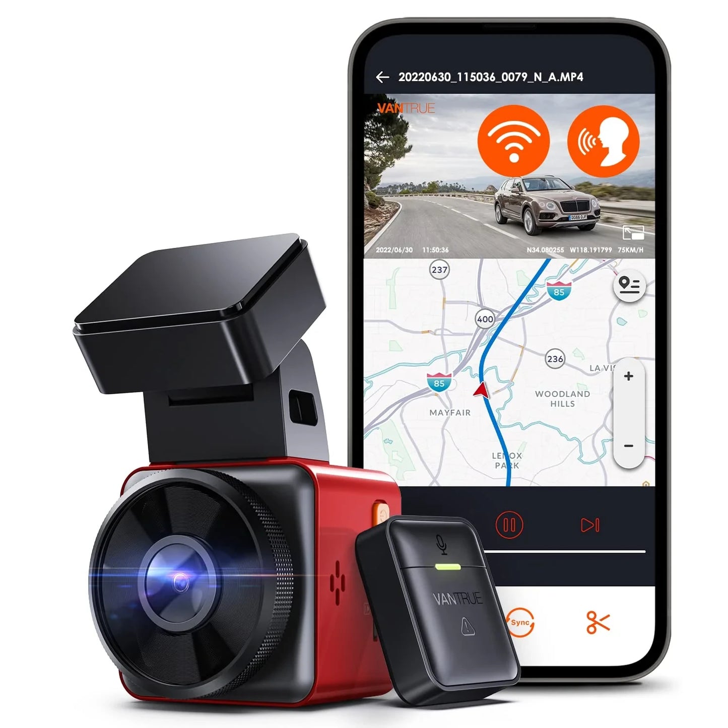 Vantrue E1 Bundle mit 256GB Karte