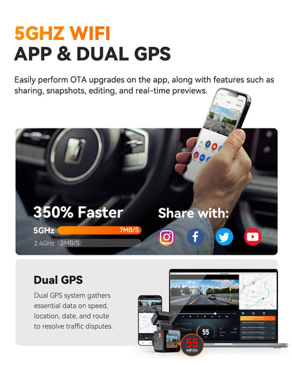 Vantrue E1 Pro 4K Dashcam