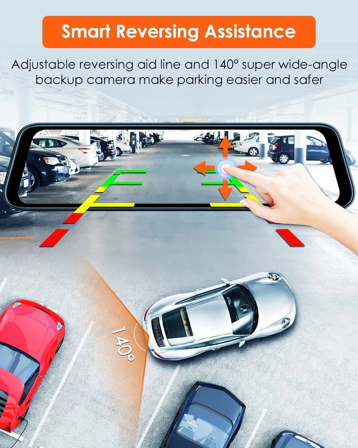 Vantrue Mirror 2 (M2) Streaming Mirror Dual Dashcam