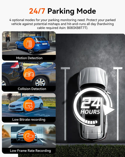 Vantrue N2X Dash Cam Bundle mit LTE Modul und Hardwire Kit