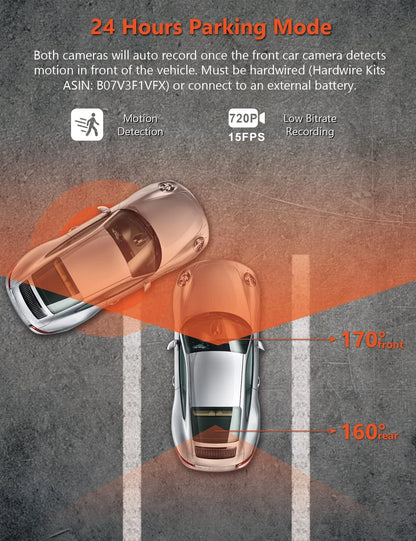 Vantrue OnDash S1 4K Radar Detection Parking Dashcam