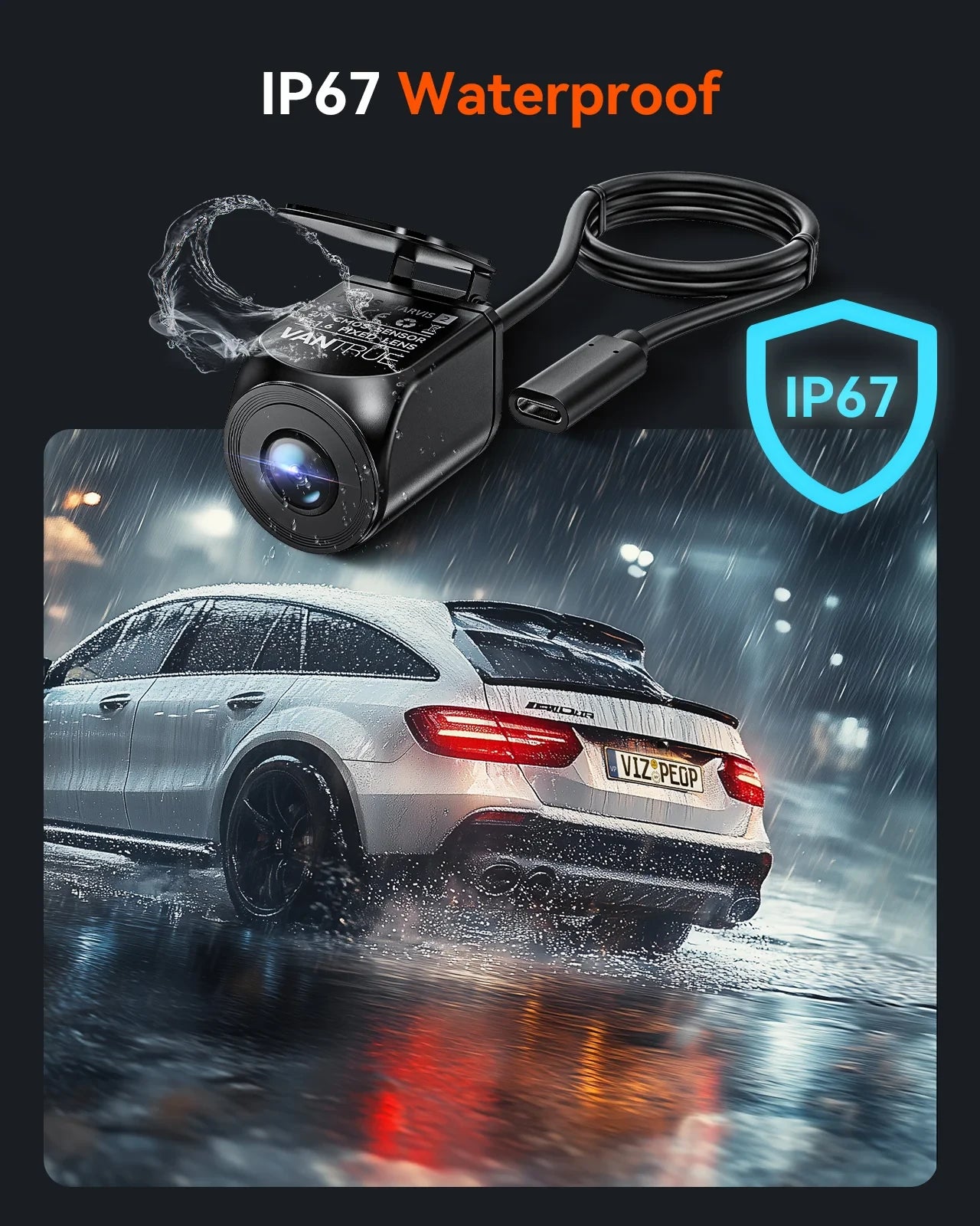 Vantrue wasserdichte Rückkamera für E3, N4 Pro & S1 Pro