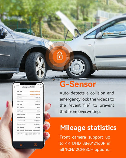 Vantrue Nexus 4 Pro 3-Kanal 4K Dashcam