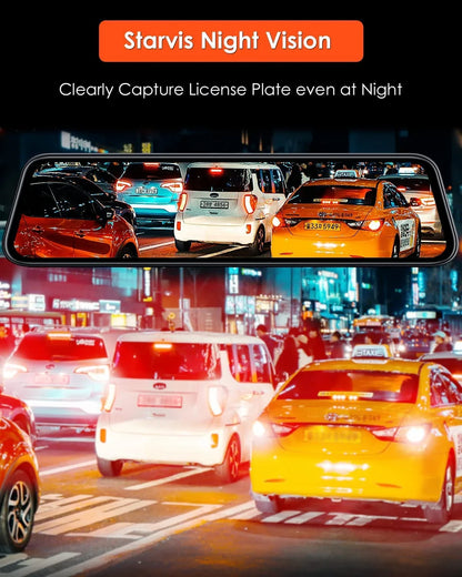 Vantrue Mirror 2 (M2) Streaming Mirror Dual Dashcam