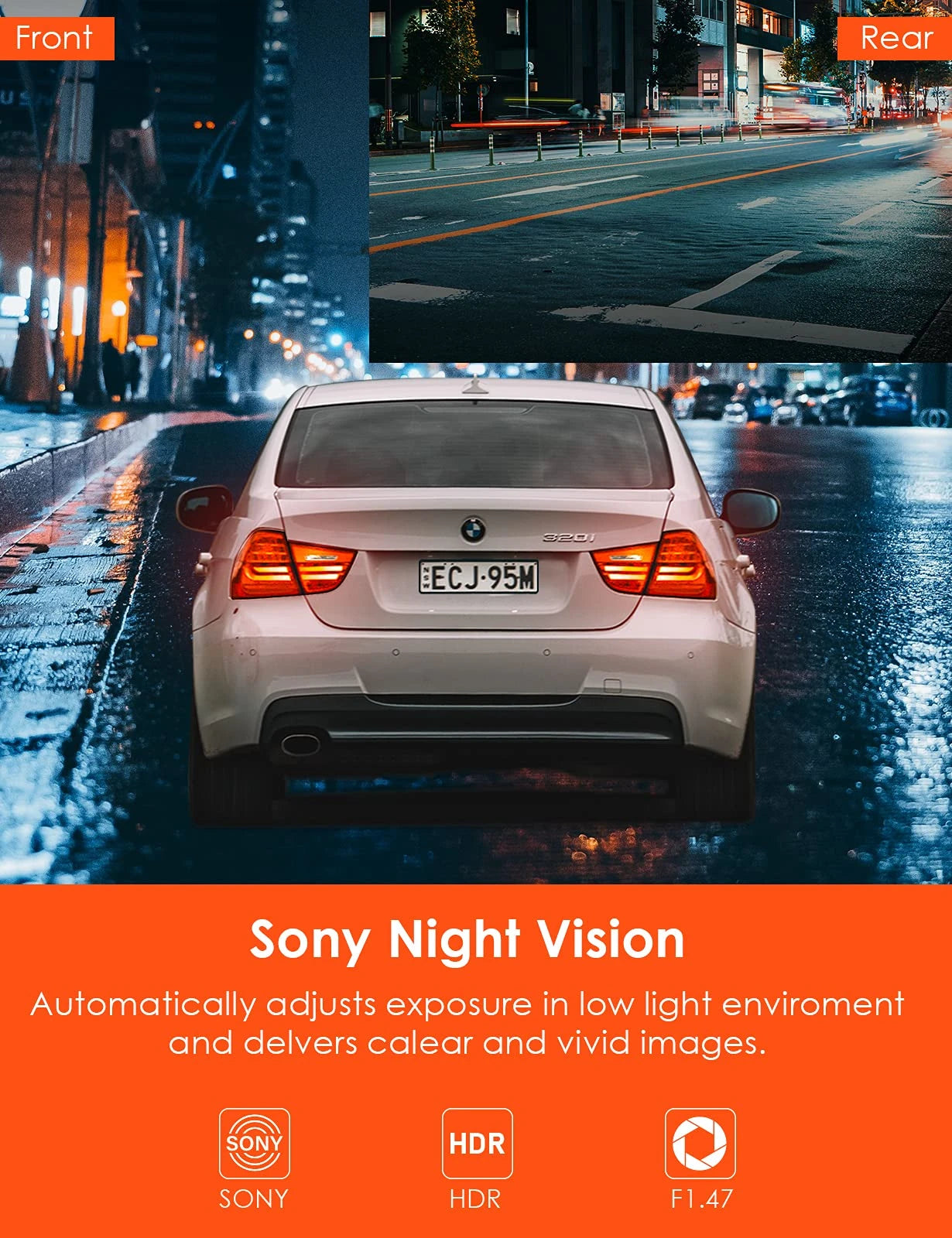 Vantrue OnDash S1 4K Radar Detection Parking Dashcam