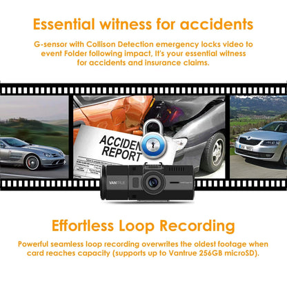 Vantrue OnDash N2 Pro Dual 1080P Dashcam