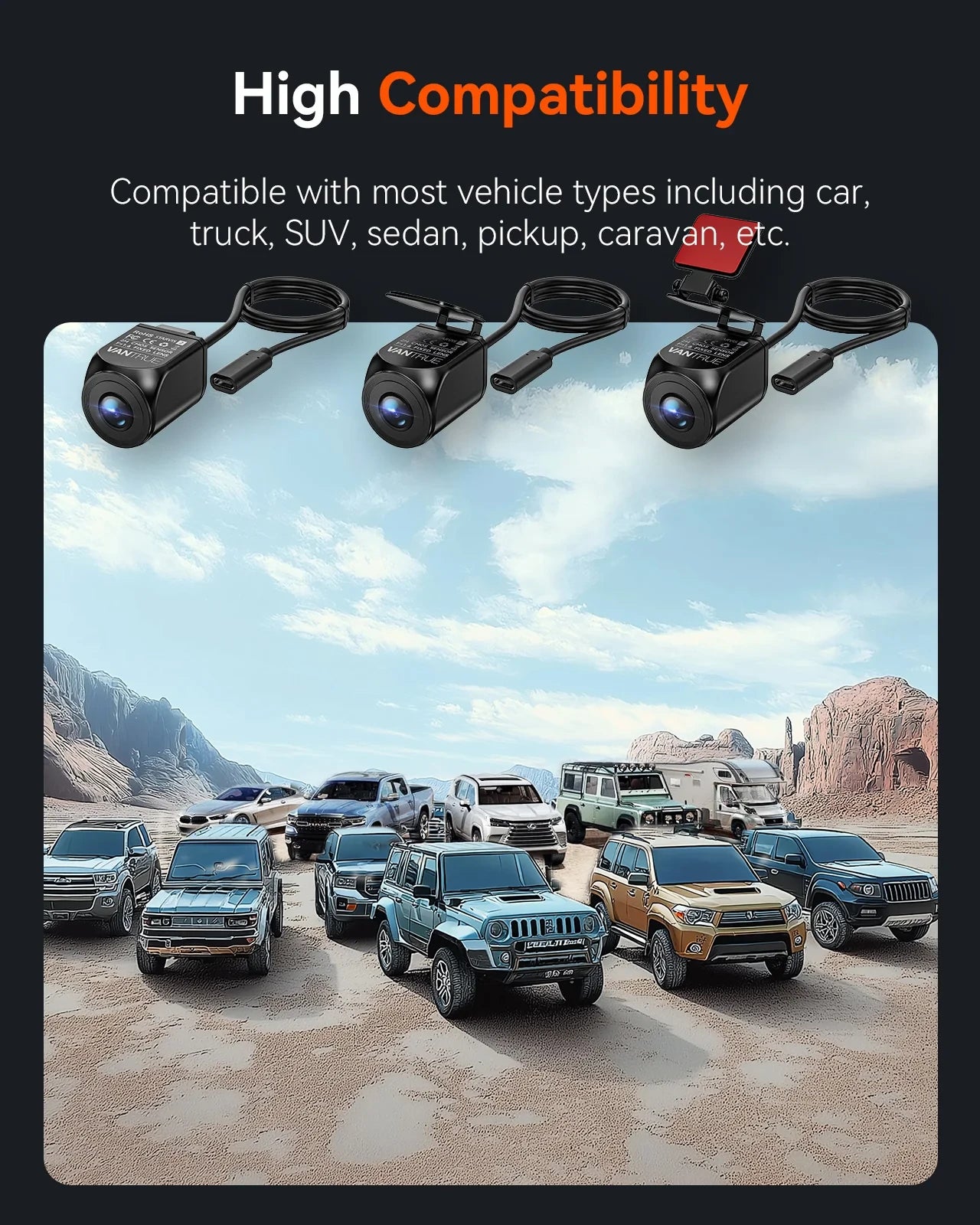 Vantrue wasserdichte Rückkamera für E3, N4 Pro & S1 Pro