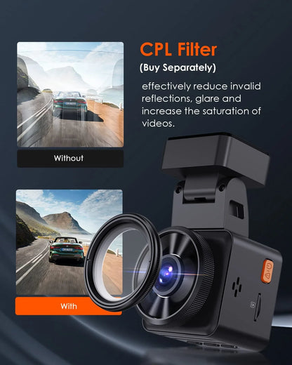 Vantrue Element 1 Lite Dashcam mit Full HD, GPS & WiFi