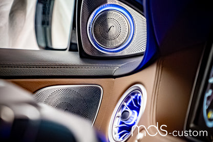 Mercedes W222 3D-Hochtöner mit Ambientebeleuchtung – Nachrüstsatz für Mercedes S-Klasse