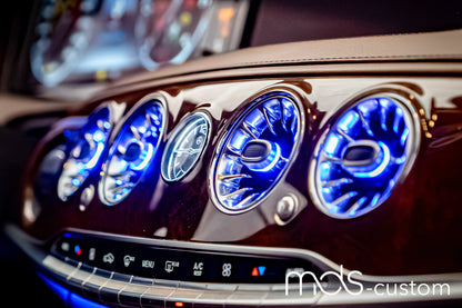 Mercedes S-Klasse W222 Beleuchtete Lüftungsdüsen | Vorne & Hinten