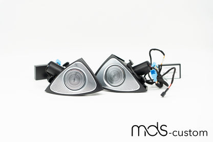 Mercedes W222 3D-Hochtöner mit Ambientebeleuchtung – Nachrüstsatz für Mercedes S-Klasse