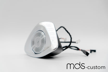 Mercedes W206 4D-Hochtöner mit Ambientebeleuchtung – Rotierende 4D Hochtöner