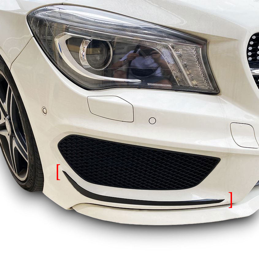 Front Aero Flaps Frontstoßstange für Mercedes CLA C117 AMG-Line vor-Facelift bis 06/2016