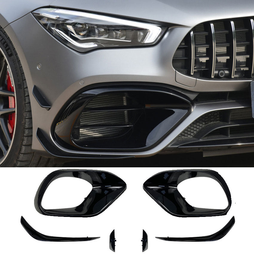 Aero Flaps + Air Intakes Hochglanz schwarz Mercedes CLA 45 AMG C118/X118